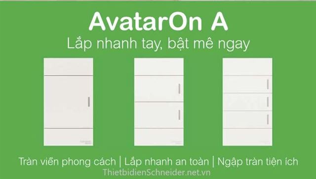 Công tắc ổ cắm Schneider AvatarOn A – Thiết kế tràn viền, lắp đặt siêu nhanh