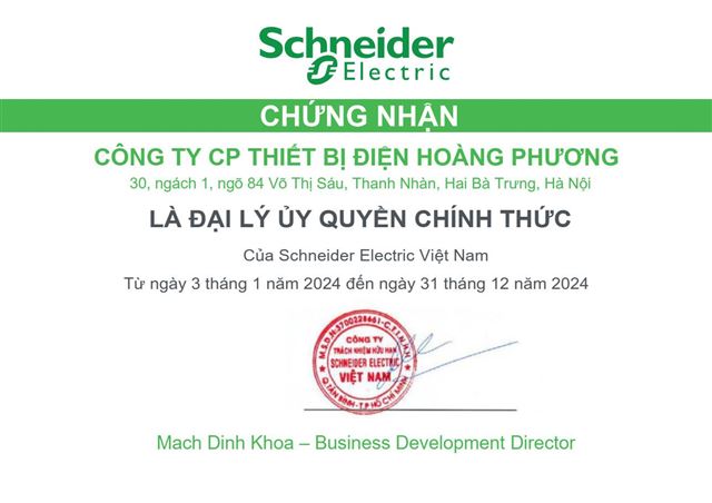 Nhà phân phối Công tắc ổ cắm Schneider chính hãng tại Việt Nam