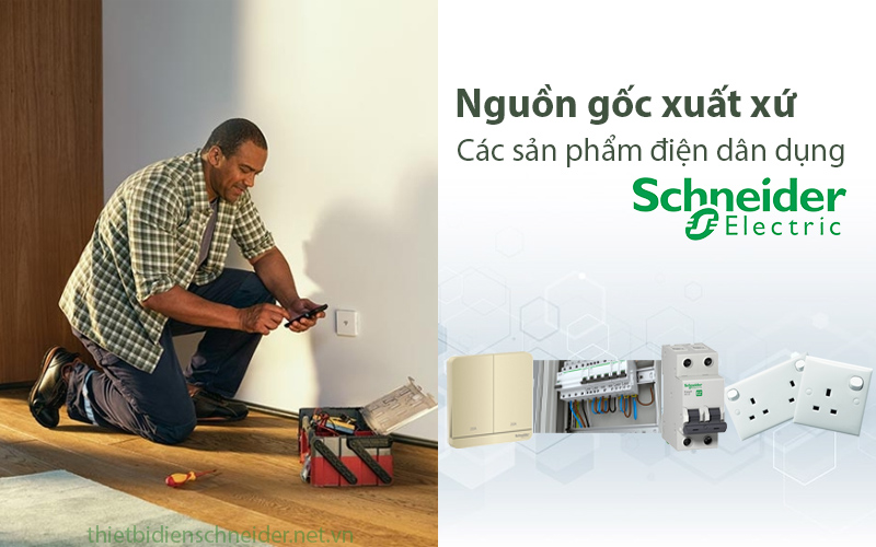 Nguồn gốc xuất xứ các thiết bị điện dân dụng Schneider