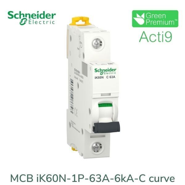 A9K24163 Schneider - Aptomat Acti9 iK60N MCB 1P 63A 6kA