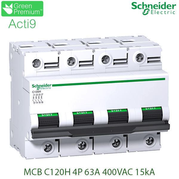 A9N18478 Schneider - Aptomat Acti9 C120H 4P 63A 15kA