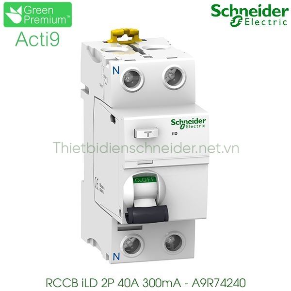A9R74240 Schneider - RCCB Acti9 iID 300mA 2P 40A 220-240VAC