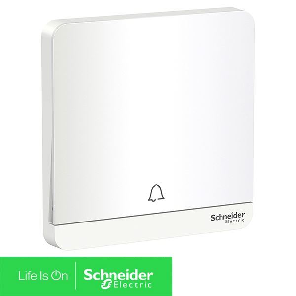 Nút nhấn chuông đơn 10A màu trắng E8331BPL1_WE_G19 Schneider
