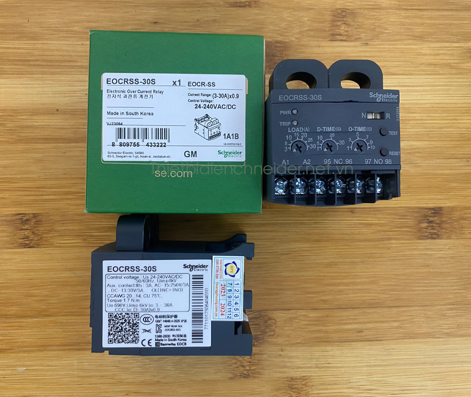 Hình ảnh thực tế của Relay bảo vệ Schneider EOCRSS-30S