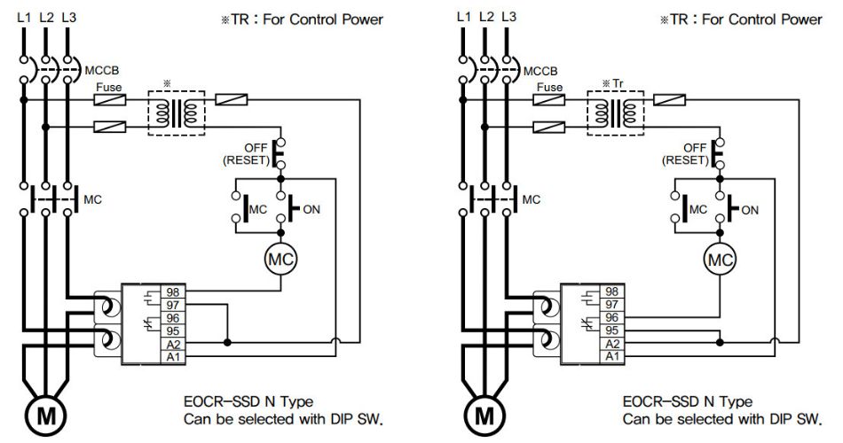 Sơ đồ đấu nối EOCR-SSD Schneider