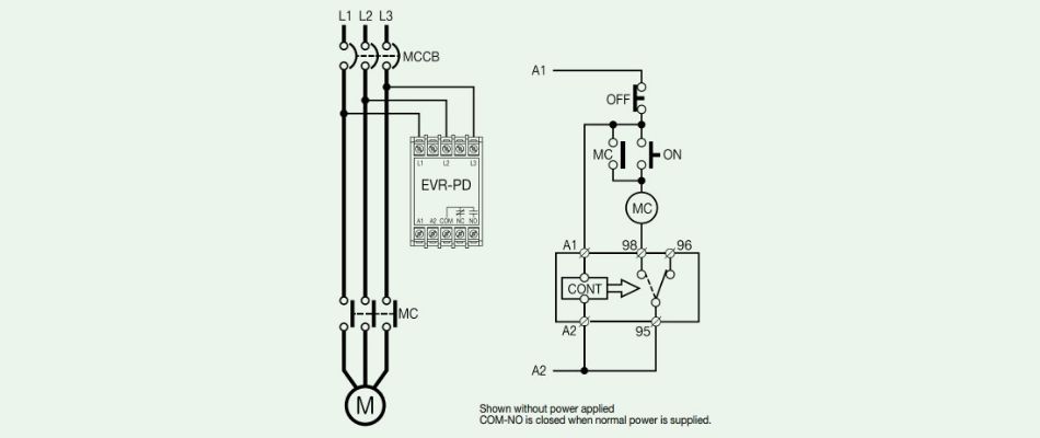 sơ đồ đấu nối EVR-PD