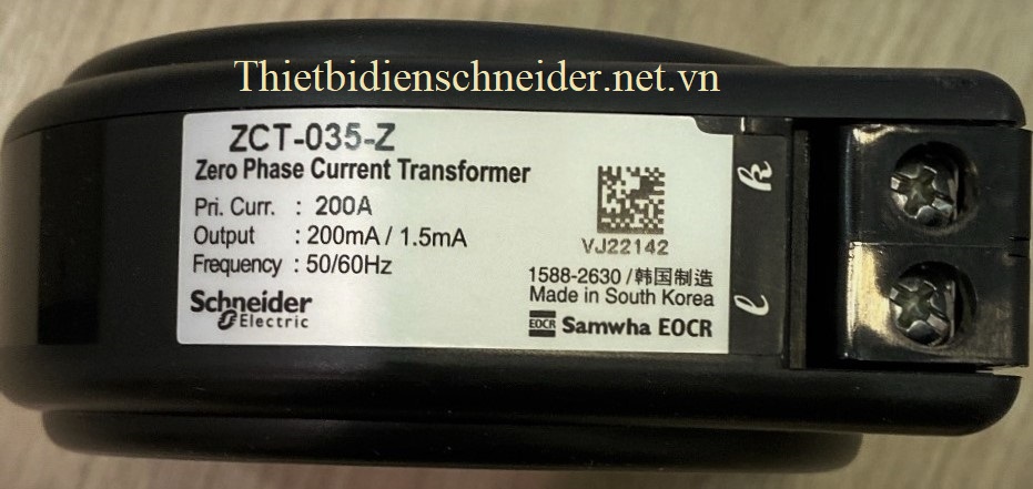 Biến dòng bảo vệ trạm đất Schneider ZCT-035 